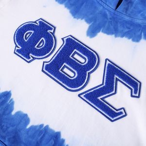 Sudadera con Capucha de Chenilla Tie Dye Phi Beta Sigma para Hombre, Ajuste Cómodo, Tela Premium, Ropa Casual de Fraternidad Griega - Product Image 6