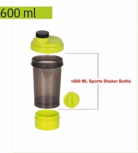 600 ml Sports Shaker <b>Bottle</b> <b>Protein</b> Shake Cup Portable Mixing Drinkware for Gym Fitness - Product Image 3