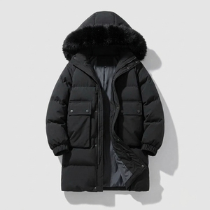 Thick Men Hooded Puffer Jacket Eco-Friendly <b>Waterproof</b> Windproof Custom Logo Packable <b>Winter</b> <b>Coat</b> Quilted Outdoor Wholesale - Product Image 1