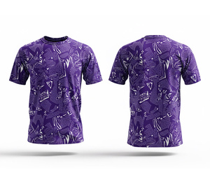 เสื้อยืดกีฬาแบบซับลิเมชั่น ชุดทีมสั่งทำพิเศษ เนื้อผ้าประสิทธิภาพสูง |   ไซส์ผู้ชาย ผู้หญิง และเยาวชน |   ชุดฝึกซ้อมน้ำหนักเบา แห้งเร็ว - Product Image 3