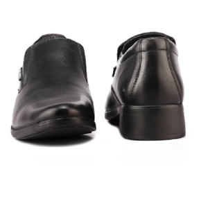 Leather Black Low Ankle Dress <b>Shoes</b> for Men Sophisticated Formal Footwear Classic Office Lace Up <b>Style</b> - Product Image 6