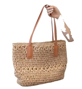 Bolsos de Paja Elegantes Hechos a Mano, Bolsos de Hombro de Paja Personalizados para Mujer, Productos al por Mayor - Product Image 1