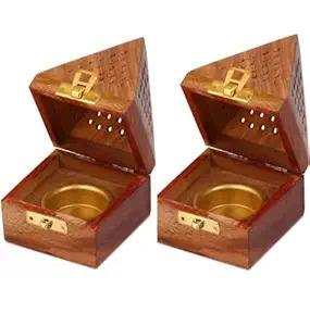 ที่วางธูปไม้เนื้อแข็งทันสมัย พร้อมฐานไม้หอม โดย faizacraft - Product Image 4