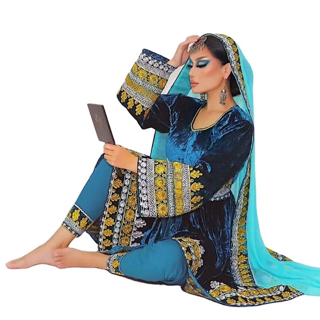 Vestido Afghani kuchi de alta calidad, disponible en todos los tamaños, disponible en todos los tamaños, para invierno, fabricado en Pakistán por WS Internacional, 100%