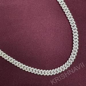 Buy Krishnavii Iced Money Bag Bail <b>Name</b> Necklace Pendant Cuban Link <b>Chain</b> Customized Men's Luxury Gold Plated Hip Hop Moissanite - Product Image 3