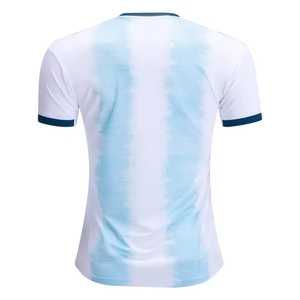 Men's Sublimated Soccer Jersey Short Sleeve White Blue Gradient Crew Neck Moisture Wicking Breathable Polyester <b>Athletic</b> Fit - Product Image 2