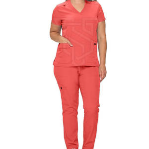 Combinaisons de travail pour infirmières sur mesure pour femmes, taille adulte, matière spandex, mode, vente en gros, uniformes et combinaisons d'hôpital - Product Image 4