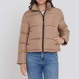 <b>Cropped</b> <b>Puffer</b> <b>Jacket</b> Warm Winter Coats for Women Trendy Cute Winter <b>Jackets</b> for Women Quilted Insulated Cold Weather Outerwear - Product Image 4