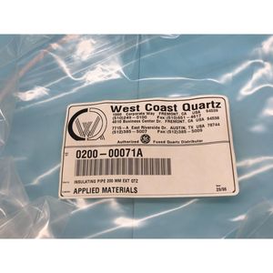 Tuyau isolant AMAT 0200-00071 200 MM EXT QTZ - Équipements et pièces semi-conductrices de renommée mondiale à la confiance de la communauté - Product Image 3