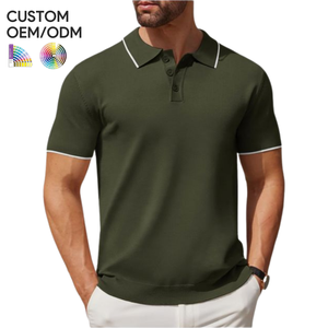 เสื้อถักผู้ชายโลโก้สั่งทำ ผ้าฝ้าย 100% สไตล์ลำลอง รับผลิตแบบ OEM ODM |   เสื้อยืดแขนสั้นคุณภาพสูง ระบายอากาศได้ดี สีพื้น สำหรับแบรนด์ส่วนตัว - Product Image 4