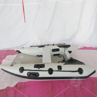 Bateau de pêche gonflable miniature sur mesure avec moteur, bateau pneumatique portable, mini bateau ponton pour le sauvetage