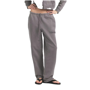 Premium Oversized Muscle Pullover and Straight Leg <b>Sweatpants</b> <b>Set</b> Women 2 piece <b>set</b> 100% Cotton Lounge <b>Set</b> Custom Factory OEM - Product Image 6