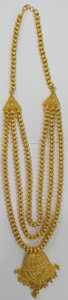20K Gold Ethnic Layered Chain Necklace Floral Pendant Beaded <b>Choker</b> Jewelry <b>for</b> Wedding Party <b>Women</b> - Product Image 5