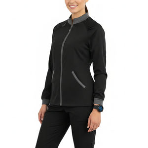 Uniformes de Hospital de Diseño Personalizado, Chaqueta Quirúrgica de Manga Larga con Cierre Completo, Ropa Médica al por Mayor, Precio de Mayoreo, Chaquetas Quirúrgicas Elegantes OEM - Product Image 1