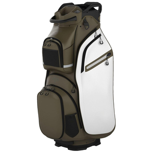 Sac de golf en nylon blanc olive, multi-compartiments, fermeture éclair, sac de transport pour clubs pour adultes - Product Image 1
