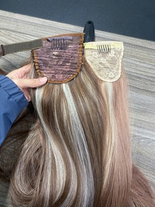 Cola de Caballo de Cabello Remy Vietnamita Doble Trama con Reflejos, Muy Suave, Puntas Llenas, Colores Personalizados - Product Image 5