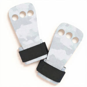 Guantes de Gimnasia de Cuero con 3 Orificios, Protección para las Palmas, Soporte para las Muñecas, Entrenamiento Cruzado, Dominadas, Levantamiento de Pesas - Product Image 5