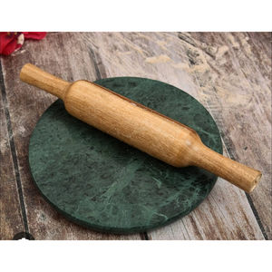 Handcrafted Premium Mango & Sheesham <b>Wood</b> Chakla Belan Combo Rustic Kitchen Tool for <b>Rolling</b> & Pastry Roti Board & Roller - Product Image 3