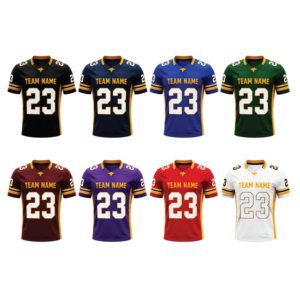 Camiseta de Fútbol Americano Personalizada OEM con Nombre y Número del Equipo, Poliéster de Secado Rápido, Uniforme Deportivo al por Mayor, Etiqueta Privada, Pantalones Cortos Estampados - Product Image 3