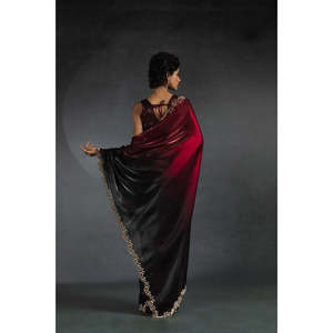 Sari de diamantes de fiesta de diseñador con trabajo elegante de diamantes - Product Image 5