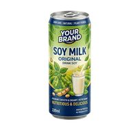 Çilekli Çikolatalı Meyveli Soya Sütü İçeceği 250ml/330ml/500ml Kutu Yetişkinler Çocuklar OEM Hizmeti BRC HACCP ISO HELAL Sertifikalı