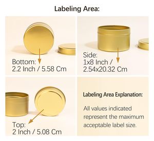 <b>Candle</b> Tins with Lids for <b>Candle</b> Making Empty Metal <b>Candle</b> Containers <b>Bulk</b> Reusable <b>Candle</b> Jars for DIY <b>Candles</b> Gifts - Product Image 2