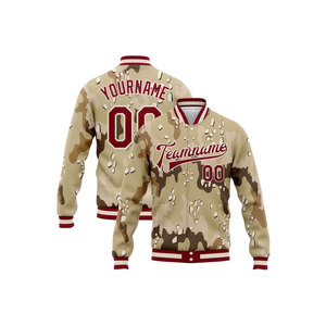 Chaqueta Varsity para Hombre, Impresión por Transferencia de Calor, Nombre del Equipo, Número, Diseño Casual de Invierno, Transpirable, Poliéster/Algodón, Cuello Alto - Product Image 5