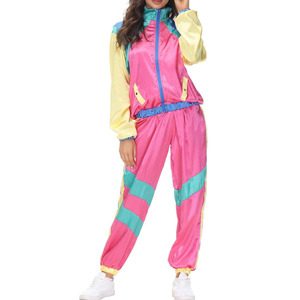 Ensemble de survêtement en soie triple teinte 2 pièces, durable, avec logo, pour les loisirs, respirant, 100% soie - Product Image 1