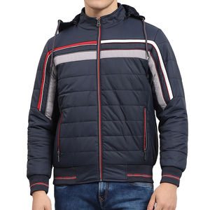 Dernière veste matelassée à capuche pour homme, personnalisable avec logo, imperméable, respirante, décontractée, pour l'hiver, avec poches, service OEM - Product Image 1