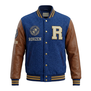 High Quality ODM OEM Customized College <b>Baseball</b> Varsity <b>Jacket</b> <b>Men</b>’s Fleece Letterman Bomber Coat Custom Outerwear - Product Image 1