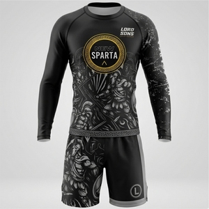 Maillot de combat personnalisé anti-UV respirant par sublimation pour MMA BJJ Grappling – Vente en gros, Fabricant OEM, Faible MOQ, Impression intégrale - Product Image 1
