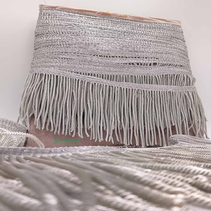 Frange en fil d'argent torsadé de qualité supérieure, fournie directement par l'usine, pour vêtements et décorations intérieures - Product Image 5