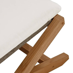 เก้าอี้ออตโตมันดีไซน์มินิมอลสำหรับสวน ทำจากโครงไม้สัก เหมาะสำหรับเฟอร์นิเจอร์บ้าน - Product Image 4