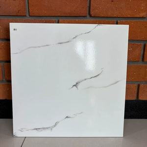 Factory Wholesale White 400x400mm Ceramic Glazed Porcelain Floor Tile Marble Slab Polished Tile For Living Room 40x40cm - Product Image 1