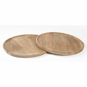 Custom Wholesale Antique Brown Round Charger <b>Plate</b> Vintage Decorative Tableware Underplate Place <b>Mat</b> for Wedding Dinner Decor - Product Image 4