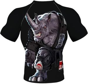 Rashguard de Alta Calidad para BJJ, MMA, Artes Marciales, Ropa Deportiva para Hombre, Jiu Jitsu, Rashguard Personalizado de Manga Corta, Rashguard para BJJ, Jiu Jitsu Brasileño - Product Image 1