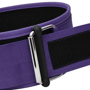 เข็มขัดยกน้ำหนักแบบมีหัวเข็มขัด 10 มม. สำหรับออกกำลังกายในยิม ทำจากหนัง - Product Image 6