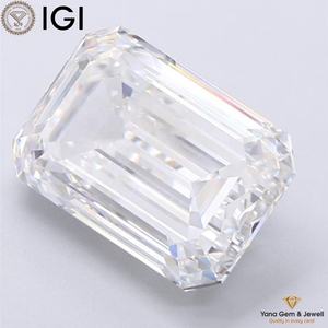 Diamante Cultivado en Laboratorio CVD de Alta Calidad, Corte Esmeralda de 10.02 Quilates, 14.75 mm, Color E, Claridad VVS2, Certificado IGI - Product Image 4