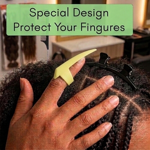 Outil professionnel de séparation des mèches pour extensions capillaires – Séparateur de doigts facile pour la coiffure et l'application - Product Image 6