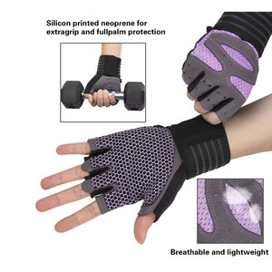 Gants d'entraînement unisexes en néoprène demi-doigts grande taille, confortables et respirants, haute qualité, vente en gros - Product Image 3
