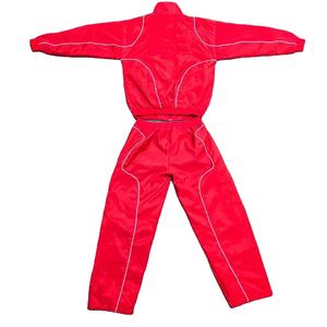 ชุดวอร์มกีฬาพิมพ์ลายแบบมีฮู้ด เสื้อแจ็คเก็ตไนลอนโอเวอร์ไซส์สำหรับผู้ชาย ตกแต่งด้วยผ้าปะติดปะต่อ เสื้อเชิ้ตสีพื้น สไตล์สตรีทแวร์ - Product Image 1