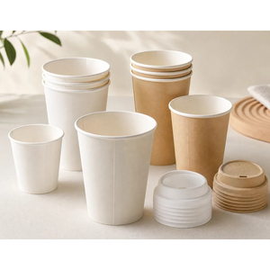 Vaso de Papel Desechable de Doble Pared, Ecológico, Compostable, Recubierto de PE, de Grado Alimenticio, con Precio Económico - Product Image 6
