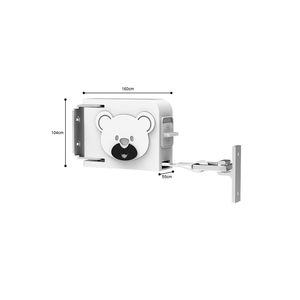 Stendibiancheria Pieghevole Bianco da 160mm, Salvaspazio, Montabile a Parete, Resistente per Uso Interno ed Esterno - Product Image 3