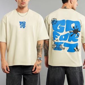 Pakistan Made Wholesale Classic 100% Cotton Round Neck 3D Puff Print T <b>Shirt</b> <b>White</b> <b>Plain</b> Plus Size Printed TShirts for Men's - Product Image 3