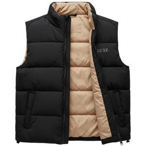 Chaleco Corto de Invierno para Hombre, Casual, Relleno de Plumón Sintético - Product Image 1