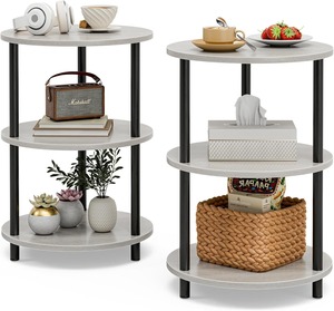 Bán Buôn Nhỏ Vòng Trang Trại Hình Bầu Dục Trung Tâm Bảng Với 2-Lớp Lưu Trữ & Mở Kệ Lý Tưởng Cho Phòng Khách Bàn Cà Phê - Product Image 6