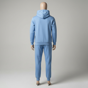 Ensemble de survêtement décontracté pour homme, 100 % polyester, grande taille, imprimé, deux pièces, en molleton, faible MOQ, vente en gros - Product Image 4