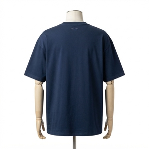 T-shirt pour homme bleu marine à imprimé graphique abstrait, col rond, manches courtes, coupe décontractée, streetwear décontracté - Product Image 4