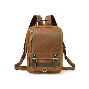 Explorer Waterproof <b>Leather</b> <b>Backpack</b> Anti-Theft Vintage <b>Laptop</b> Rucksack Genuine <b>Leather</b> Vessel LBP-0346 - Product Image 1