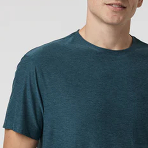 T-shirt pour homme personnalisable avec logo, couleur unie, tissu doux, impression minimale, léger, confortable, tenue décontractée - Product Image 3